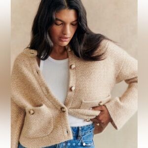 Sezane Teo Jacket Mottled Beige